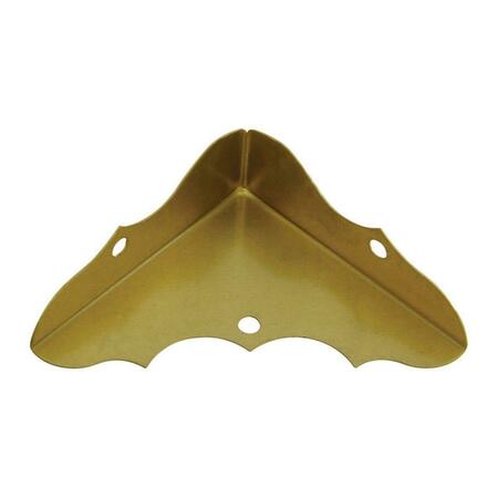 NATIONAL MFG SALES 0.62 x 1.75 in. Outside Decorative Corner Brace, Solid Brass 5703574